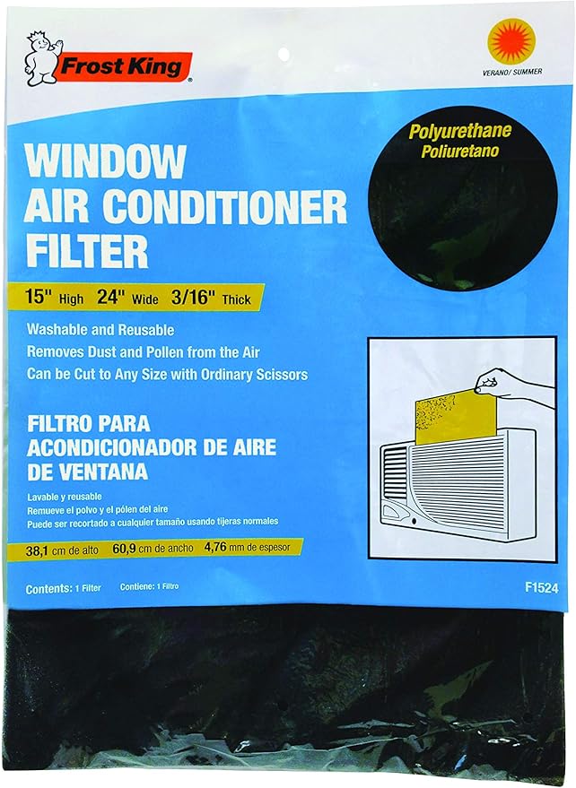 Frost King Air Conditioner Filters, 15 in. x24 in. x3/16in, Open Cell Foam (Pack of 2)