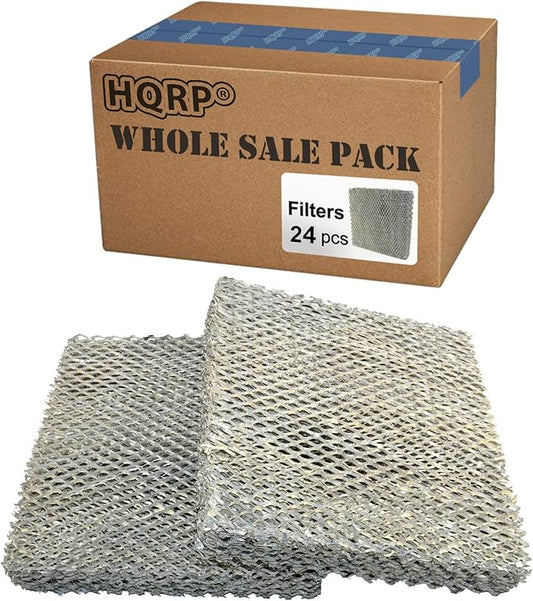 HQRP 24-Pack Water Filter Pad Compatible with Lennox Healthy Climate #35 X2661 fits HCWB3-17, HCWB2-17, HCWP2-18, HCWP3-18, WB2-17, WB3-17, WP2-18, WP3-18 Series Humidifiers