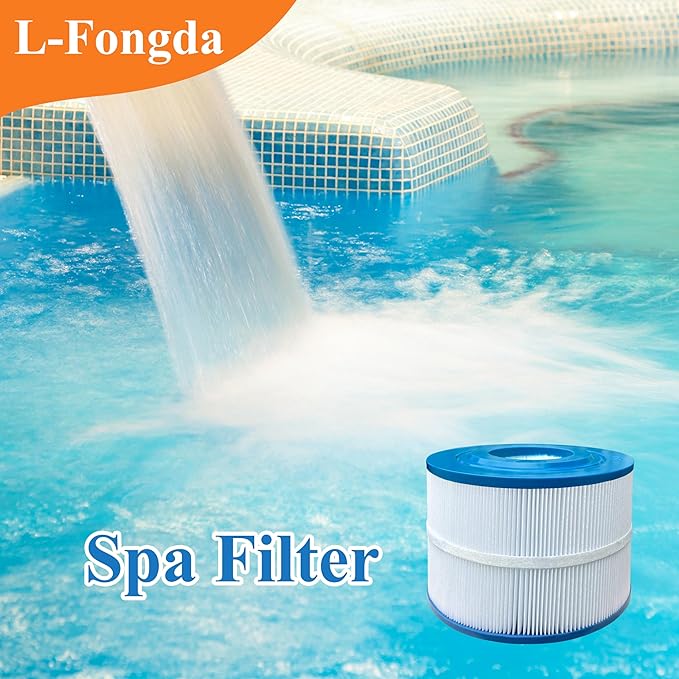 PBF40 Spa Filter Compatible with Bull Frog Spas and Bulk Savings, Wellspring 30 Coreless 10-00282, 40 Sq.Ft., 2 Pack