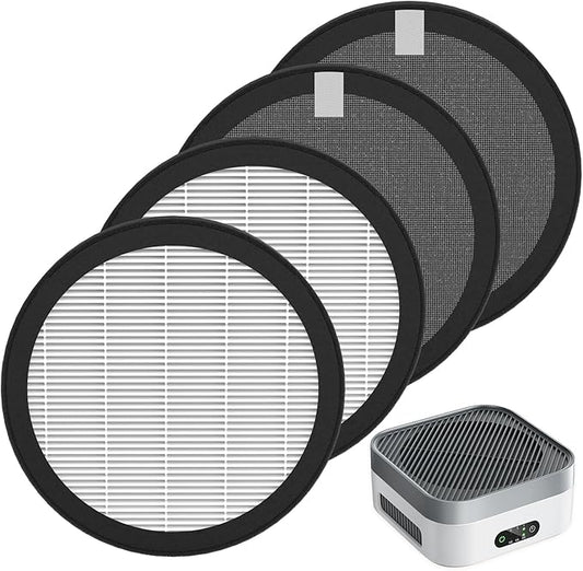 MB-032 Replacement Filter Compatible with TDBYWAE MB-032 Air Purifier, 3-in-1 High-Efficiency Air Filter, 4 Pack