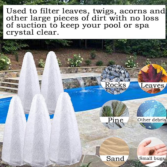 Vacuum Filter Cotton Replacements for Pool Blaster Water Tech Centennial Filter (Pack of 5) ﻿