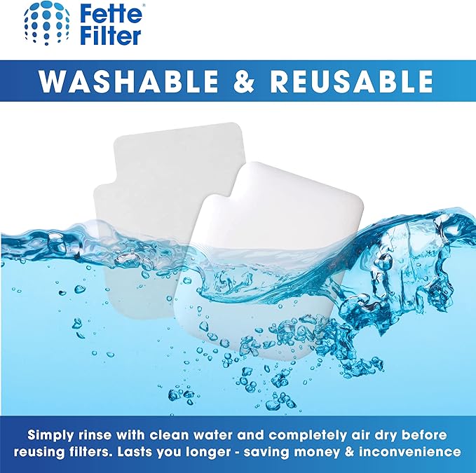 Fette Filter - AZ3002 for Shark Stratos AZ3002 AZ3000 AZ3000W Upright Vacuum with DuoClean PowerFins w Odor Neutralizer Technology. 2 Hepa + 4 Foam & Felt Kits.