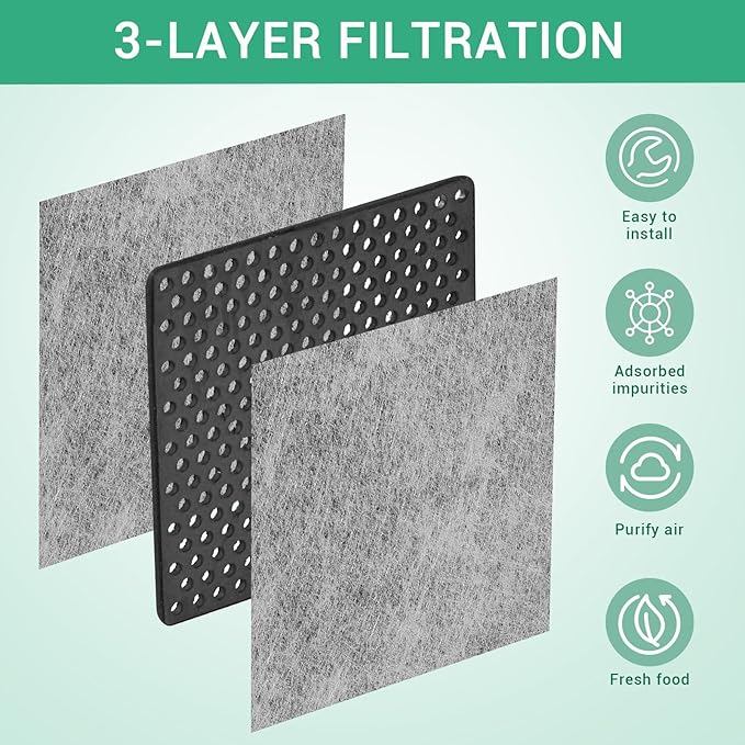 LT120F Air Filter for LG LT120F and Kenmore Elite 469918, 9918, ADQ73214402, ADQ73214403, ADQ73214404, 6 Pack