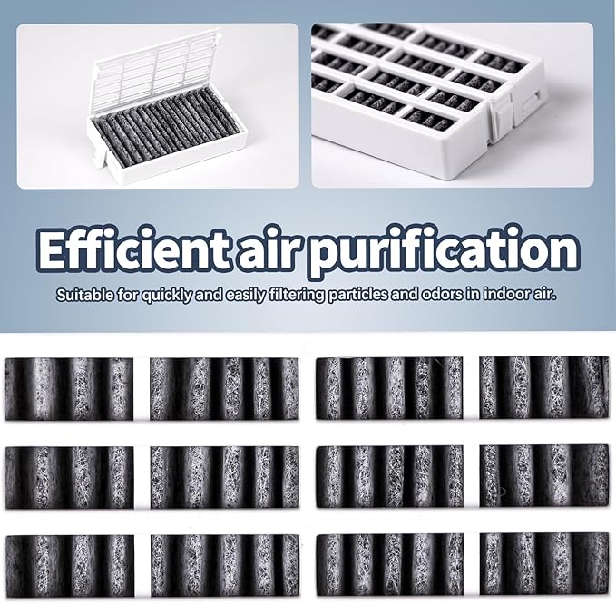 W10311524 Refrigerator Air Filter Replacement – FreshFlow Compatible, 6 Pack for Whirlpool, KitchenAid, Maytag & Jenn-Air Fridges