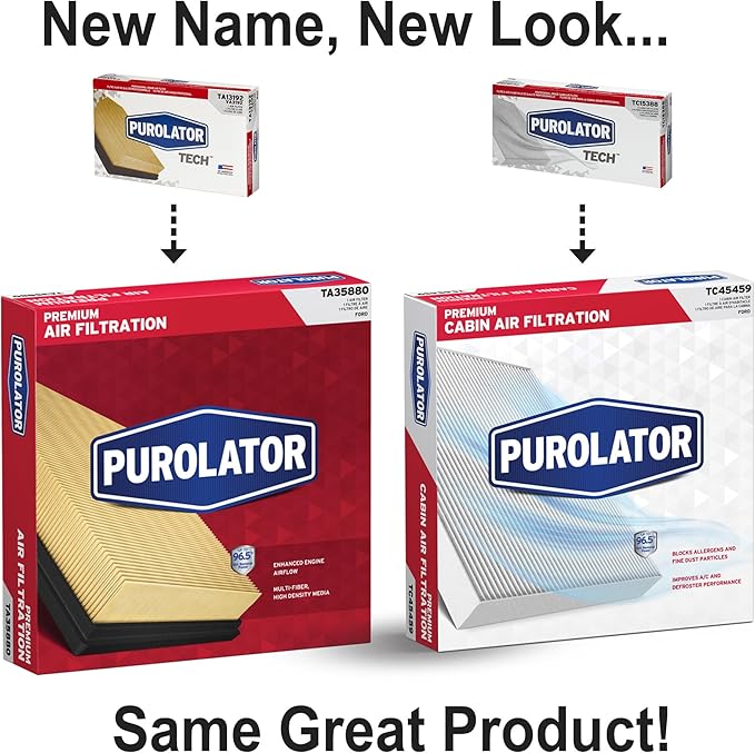Purolator TC15388 PurolatorTECH Cabin Air Filter Compatible With Chevrolet Silverado 1500, Silverado, 2500, Silverado3500, Tahoe, Equinox, Suburban 1500, GMC Sierra and Sierra 2500 HD (Pack of 3)