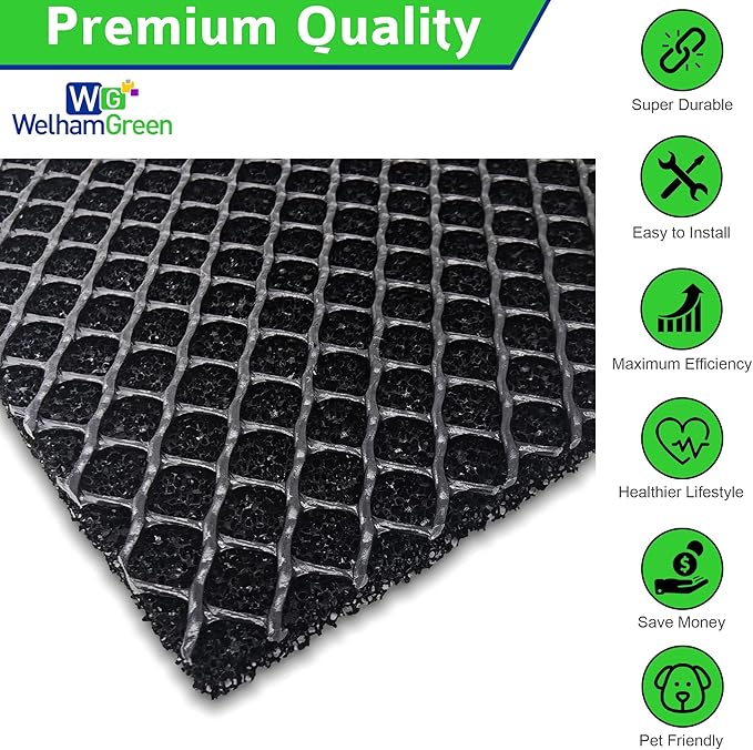 Activated Carbon Filter 4-Pack Compatible with Windmill Air Conditioner, 7.6″ x 4.8″ x 3/16″ (Larger Version) - Odor & Smoke Absorption