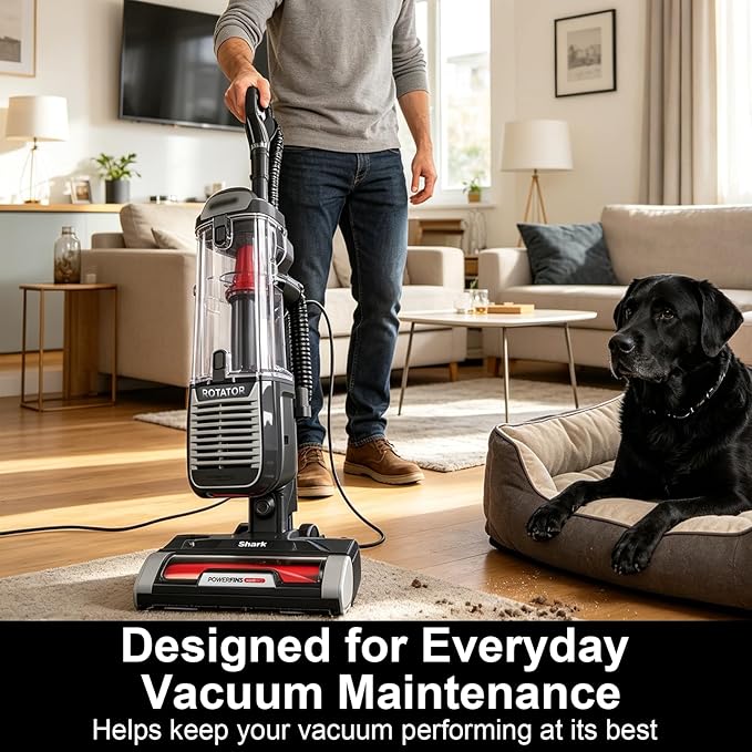 ZU102 Filter Replacement for Shark ZU102 ZU100 Rotator Pet Upright Vacuum, Include 2 HEPA Filters and 4 Foam & Felt kit for Pet Homes, Remove Hair, Dander, Pollen & Dust
