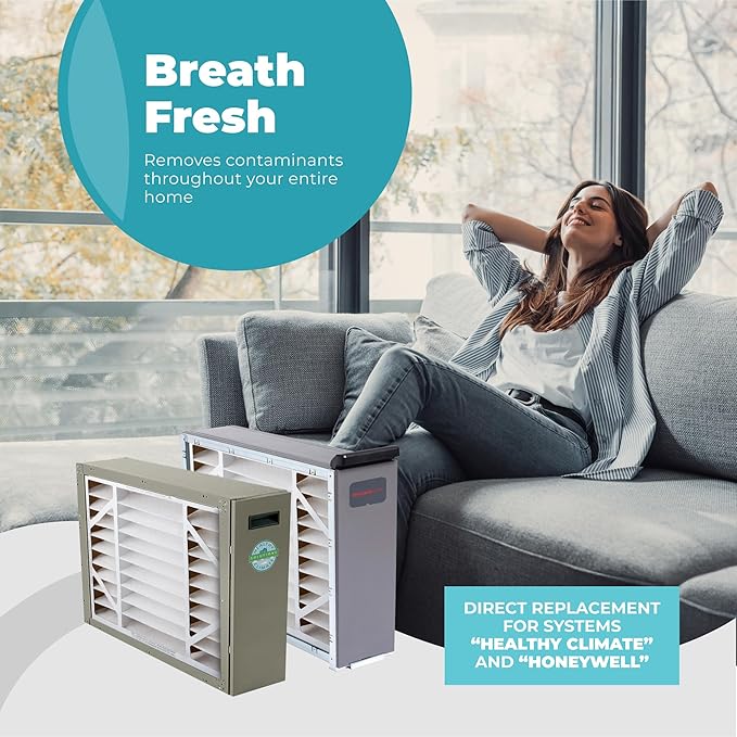 Lennox X6670 16x25x5 Air Filter MERV 11 HVAC AC Furnace Filters, Lennox Healthy Climate Filter for Home with Cleaning Cloth, (Actual Size: 15.75 x 24.75 x 4.38 Inches)