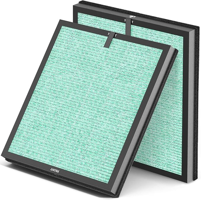 MR5866 Replacement Filter Pet Care Compatible with MORENTO MR5866 Air Purifier, 4-in-1 Filtration Filters for Home Large Room, MR5866 Pet Dander Filter for 99.97% Air Pollutants, Odor, Green, 2 Pack