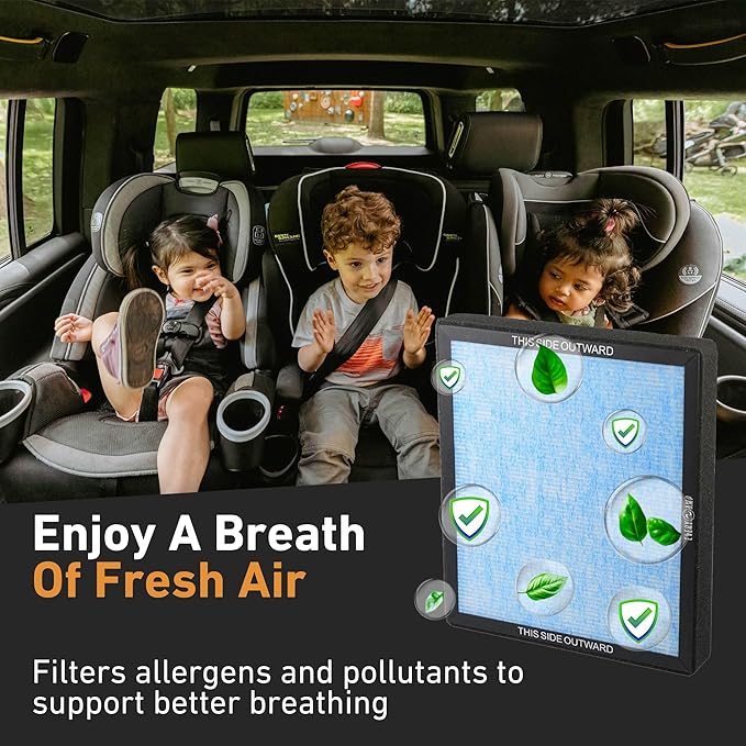 HEPA Cabin Air Filter Replacement with Activated Carbon - Compatible with Rivian R1T & R1S Gen1 & Gen2 Vehicles 2022 2023 2024 2025 2026