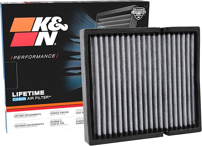 K&N LIFETIME Cabin Air Filter: Premium, Washable, Clean Air for your Cabin: Compatible with 2006-2026 Isuzu/Mazda/Lexus/Subaru: (See Product Description for Select Models), VF2054