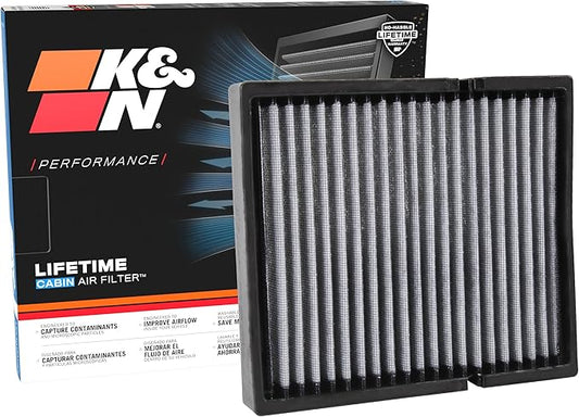 K&N LIFETIME Cabin Air Filter: Premium, Washable, Clean Air for your Cabin: Compatible with 2006-2026 Isuzu/Mazda/Lexus/Subaru: (See Product Description for Select Models), VF2054