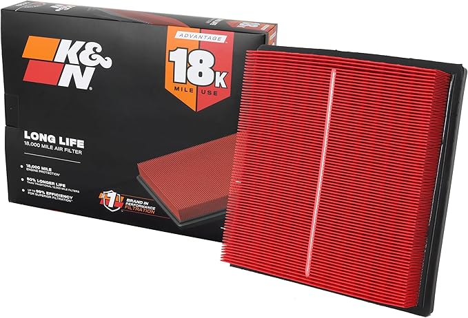 K&N Engine Air Filter: Long Life 18,000 Mile Replacement Air Filter: Compatible with 2016-2026 Subaru H4 1.6/2.0/2.4 L (Ascent, Crosstrek, Forester, Impreza, XV), KNA-5064