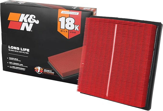 K&N Engine Air Filter: Long Life 18,000 Mile Replacement Air Filter: Compatible with 2016-2026 Subaru H4 1.6/2.0/2.4 L (Ascent, Crosstrek, Forester, Impreza, XV), KNA-5064