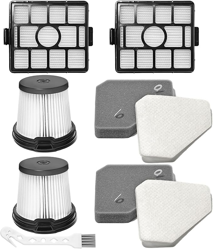 BU3523 BU3521 BU3120 HEPA Filter Replacement Compatible with Shark BU3521 Clean Lightweight Cordless Stick Cleaner, Shark BU3523 Clean and Empty Cordless Stick Vacuum and Auto Empty System (2 Pack)