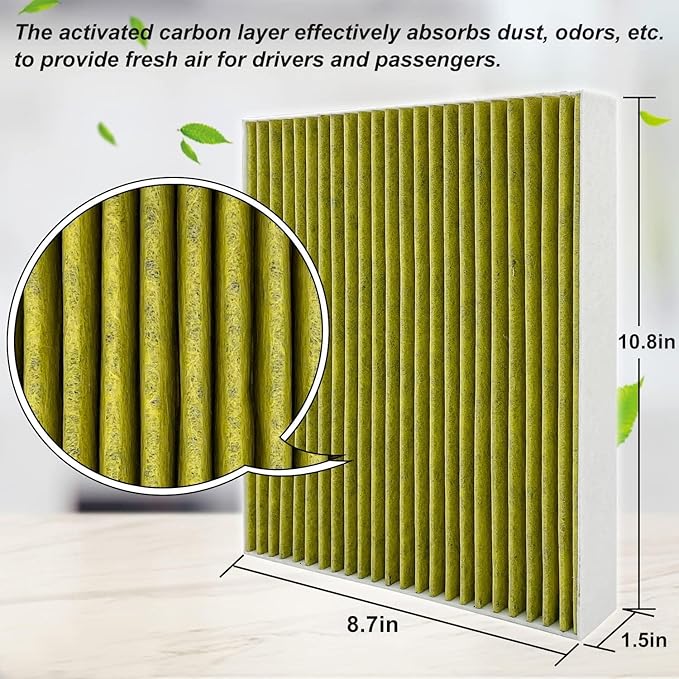 Capume Cabin Air Filter JM542 Fits for 2021-2025 Bronco Sport, 2020-2025 Ford Escape, 2021-2025 Mustang Mach-E, 2020-2025 Explorer, Lincoln Aviator, Corsair, Maverick,CF12772