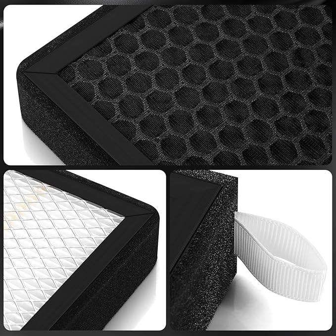HEPA Cabin Air Filter with Activated Carbon Bean, Certified 99.95% Filtration, CF11819 for Hyundai Santa Fe/Sonata/Azera, Kia Cadenza/Optima/Sedona, GMC Terrain, Chevy Equinox
