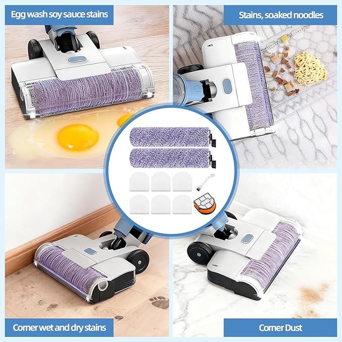 HydroVac Replacement Brush Roller Filter: for Shark WD101 WD201 WD100 WD200 AW201 WD200C WD201C WD101C AW261 WD160 Hydrovac XL 3-in-1 Vacuum Cleaner, Cordless Pro XL Vacuum, Part WDFF1 WDB1