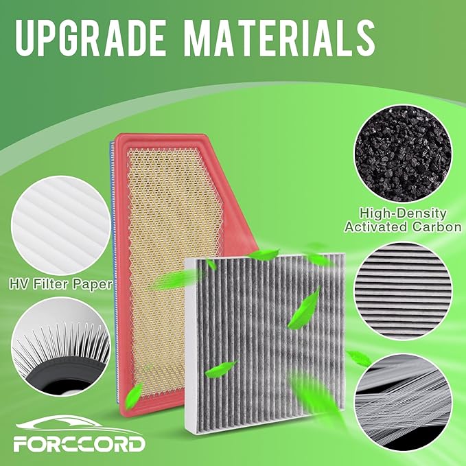 Cabin & Engine Air Filter Fit for 2019-2025 Cadillac XT4, 2016-2025 Chevrolet Malibu, 2021-2026 Buick Envision, 2018-2020 Regal Sportback, 2018-2020 Regal TourX Replace#CF11966 23430313