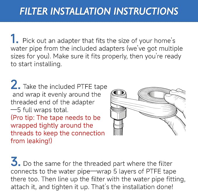 Washing Machine Water Filter, 40 Micron Reusable Brass Inline Sediment Filter, Anti-Scale Hose Pre-Filter for Water Heater, RV, and Toilet Bidet (T Port)