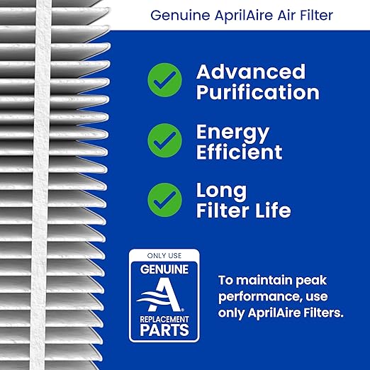 AprilAire 410 Replacement Filter for AprilAire Whole House Air Purifiers - MERV 11, Clean Air & Dust, 16x25x4 Air Filter (Pack of 4)