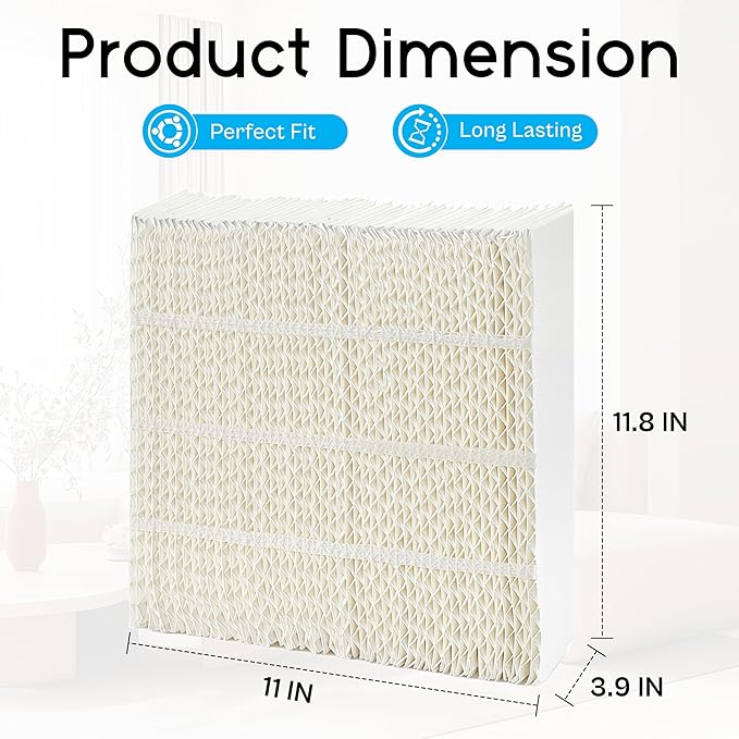 TOMOON 1043 Super Wick Humidifier Filter - Replacement for Essick Air Aircare 831000 EP9500 EP9800 836000HB and Spacesaver 800 8000 Series humidifier