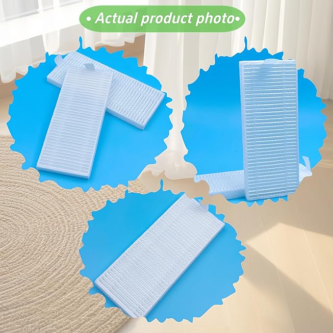 M210 Filters Replacement Brush Parts for Lefant M210 OKP K2 K3 K3A K4 K5 M210S M210B M213 Accessories Side Sweep Brush HEPA Filter Size 5.0 * 1.9 Inch