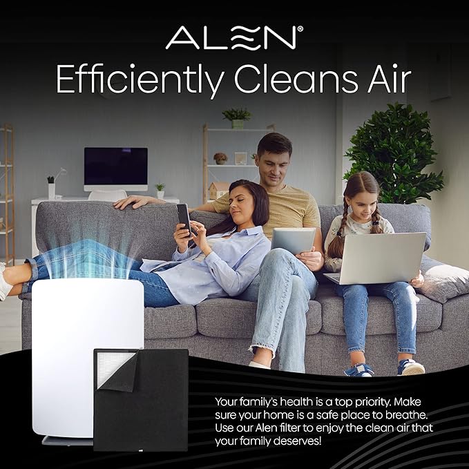 Alen Classic Replacement Air Filter for BreatheSmart Classic — True HEPA Filter to Remove Dust, Pollen and Small Particles — Air Cleaner for Allergy and Asthma Suffers — 1 Filter