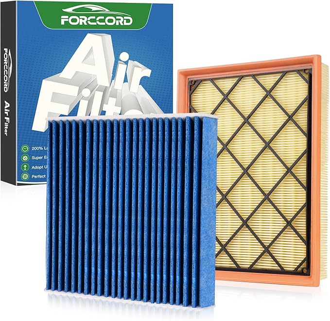 Cabin & Engine Air Filter Fits for 20-22 Ford Escape 2.0L, 22-24 Maverick 1.5L/2.0L(Not for Hybrid), 21-25 Bronco Sport 1.5L/ 2.0L Activated Carbon Cabin Filter Replace#CF12772 JX6Z9601A