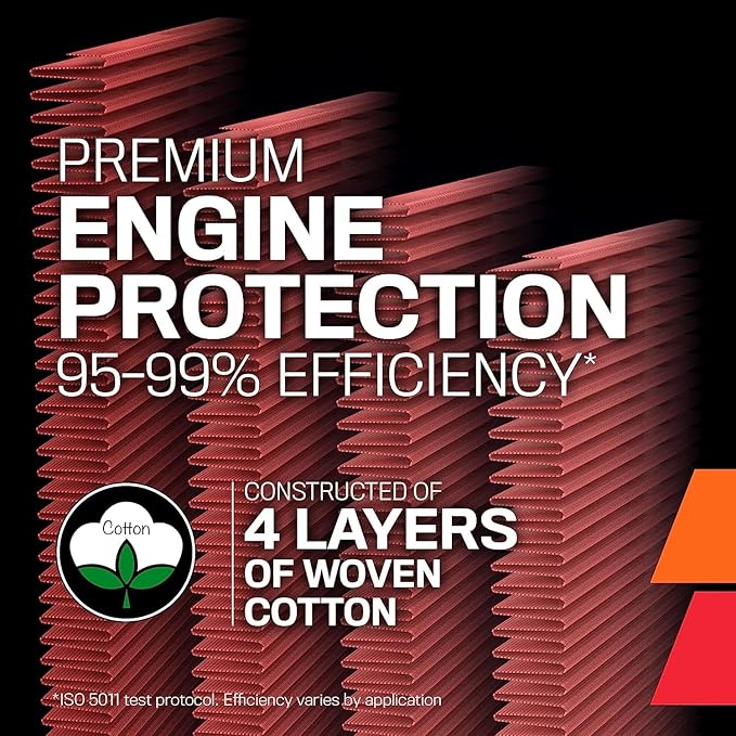 K&N High-Flow Original Lifetime Engine Air Filter: Increase Power: Premium, Washable: Compatible with 2019-2026 Cadillac/Chevy/GMC: Escalade, Silverado, Suburban, Tahoe, Sierra, Yukon, 33-5083