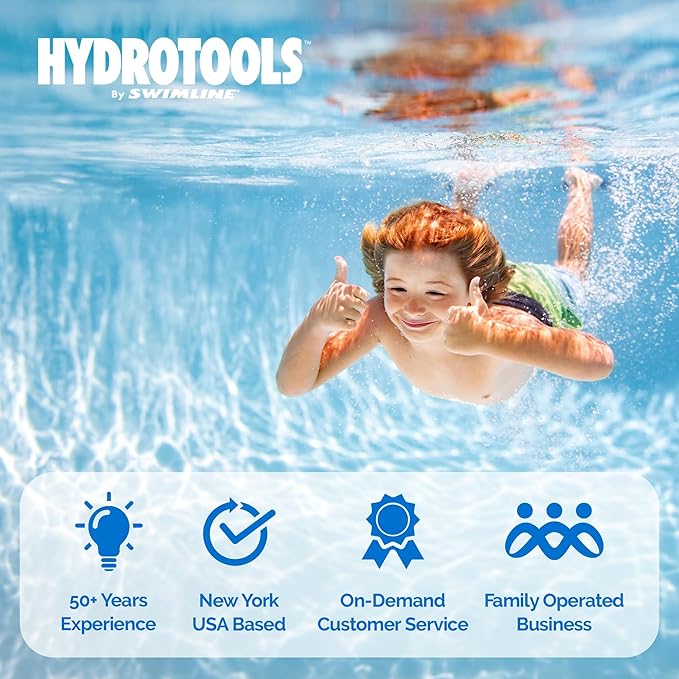 HYDROTOOLS BY SWIMLINE Extra-Flo Cartridge Pool Filter Tank & Element ONLY for Above Ground Pools | 40 SQ FT | for Pools Up to 19000 Gallons | Energy Efficient | Non-Corrosive Materials