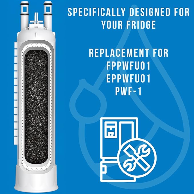 FPPWFU01 Water Filter Replacement Compatible with EPPWF01 PureAdvantage PWF-1 FPPWFU01 PurePour PWF-1 Water Filter(2 Pack)