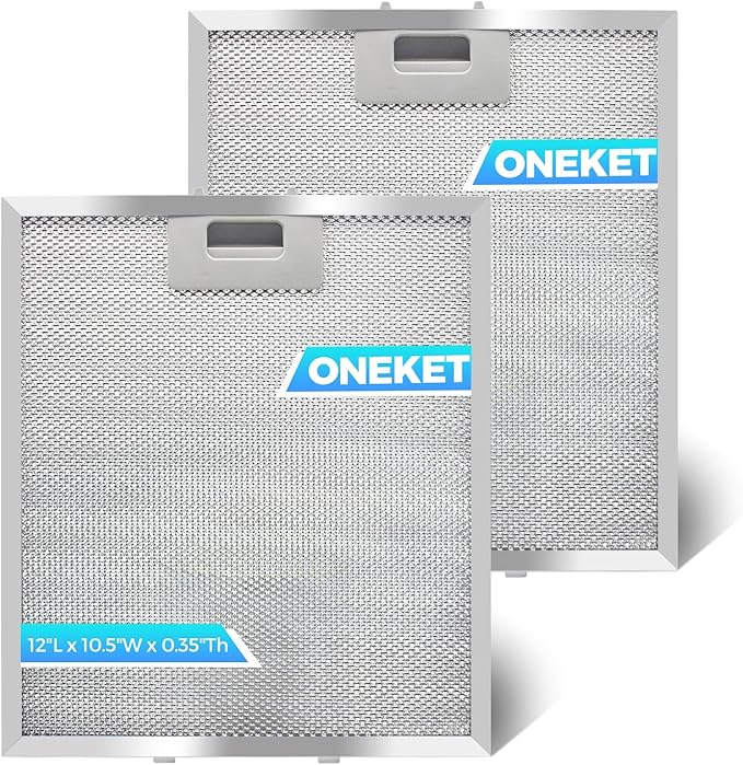 W10169961A Genuine Grease Filter For Range Vent Hoods – Replaces 8190858, W10169961, W10875058, W10870878, W11245983，W10833076,2pcs for oneket