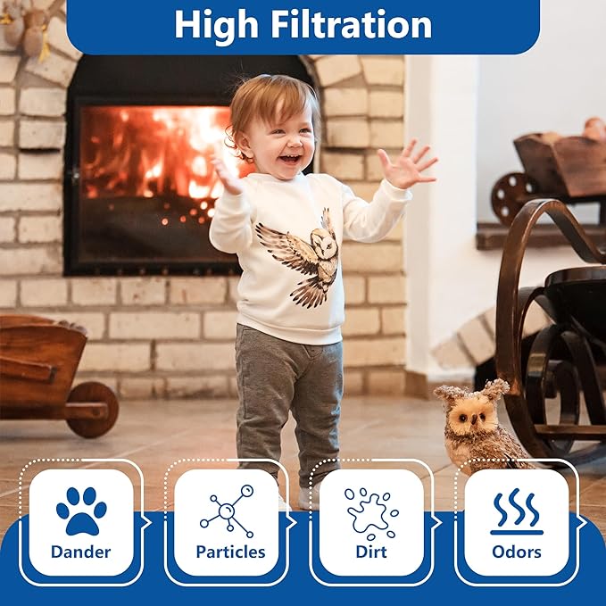 Funmit Humidifier Filter E Replacement Compatible with Holmes HWF100 Bionaire BWF100 Sunbeam SF235 Series, 6 Pack