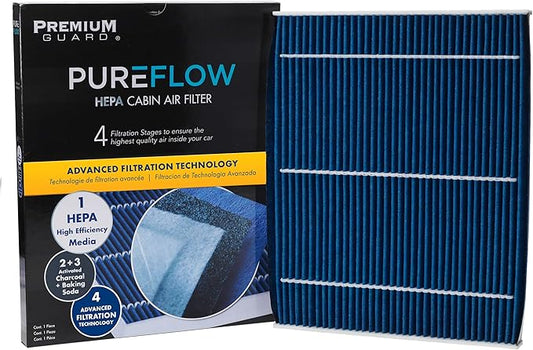 PureFlow HEPA Cabin Air Filter PC99822HX | Fits 2021-2025 Jeep Grand Cherokee L, 2022-2025 Grand Cherokee