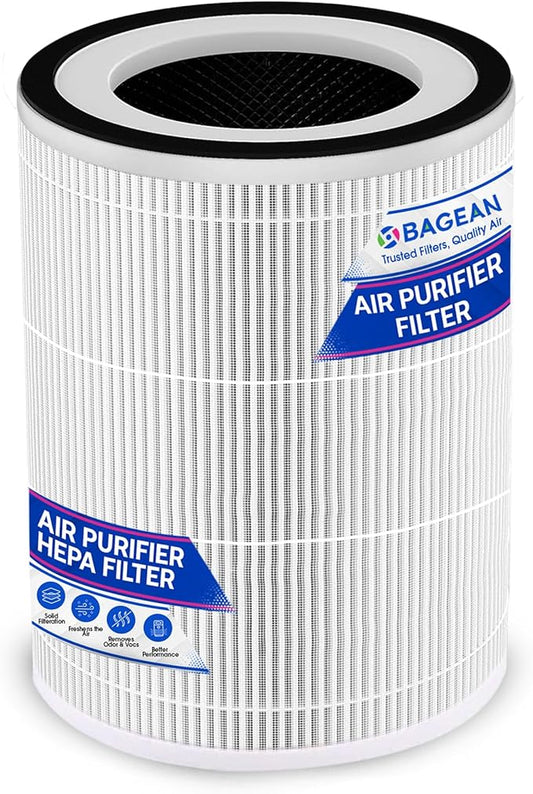 Bagean KILO HEPA Air Filter Compatible with Afloia Air Purifier Filter Replacement - Fits Afloia KILO KILOPRO MIRO MIROPRO - H13 True HEPA with Carbon Filters 99.98% Particles and Purifies Air (1-Pk)