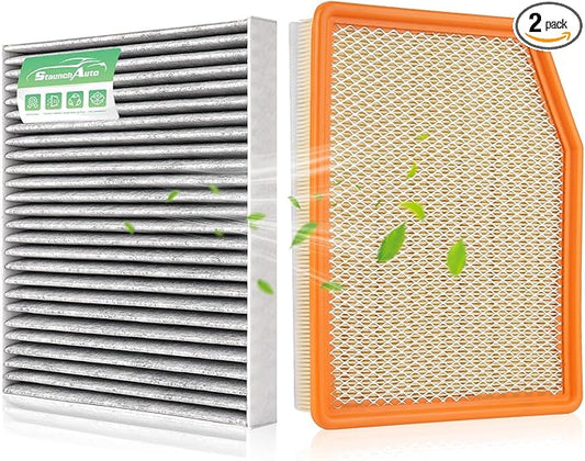 Engine & Cabin Air Filter for Silverado 1500 (2019-2026); Sierra 1500(2020-26); Suburban (2021-26); Tahoe (2021-26) Air filter for Car Replacement CF11966 84121217 Automotive Accessories