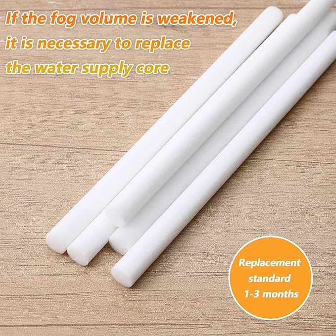 10 pcs Mini Humidifier Filter Stick, 5.9 Inch Cotton Filter Refill Sticks Mini USB Car Filters Replacement Parts for Small Portable Humidifier