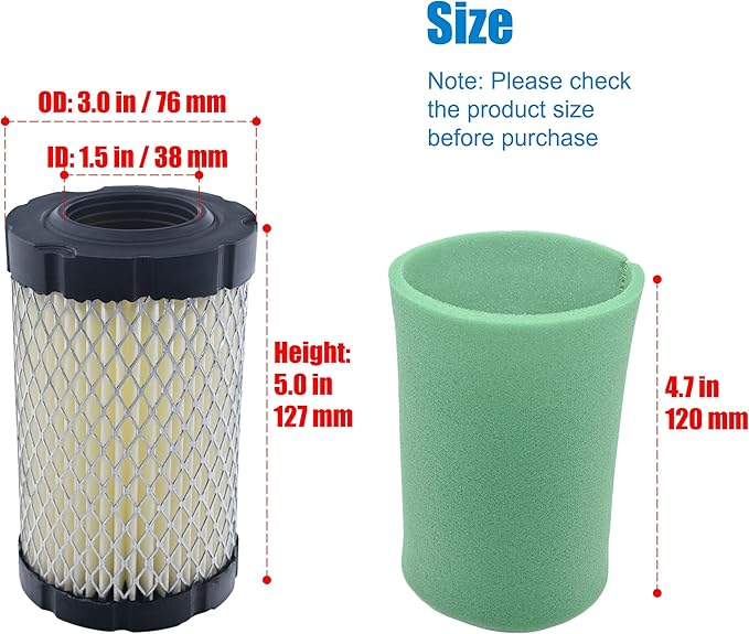 22 883 01-S1 XT1 Air Filter Oil Change Kit Replacement for Cub Cadet LT42 Lawn Mower, Replacement for Kohler 5400 Series Maintenance Kit 17 18 19 19.5HP Engine, Kh-22 083 01-S 2208301s