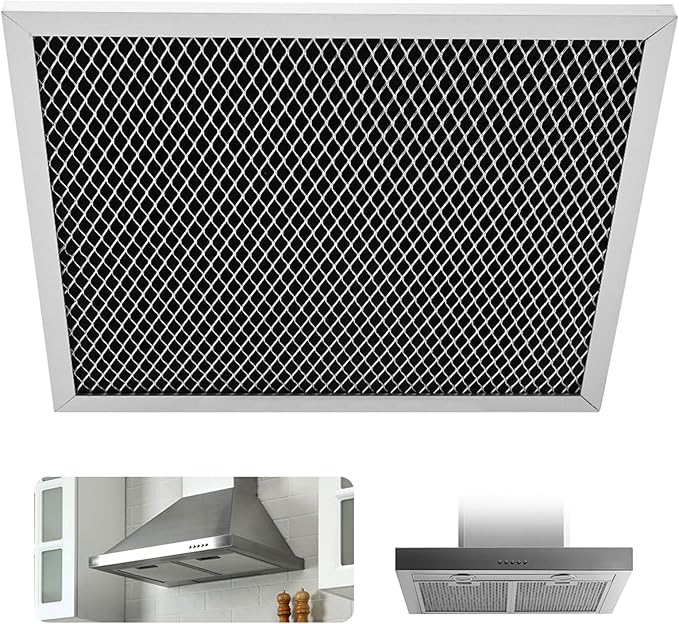 Range Hood Filter, 10.5 x 8.74 Inch Stove Vent Filter for 41F, 97007696, 97005687 Broan Nutone, Aluminum Exhaust Fan Filt-ers Kitchen Charcoal Carbon Filt-er Mesh (1)