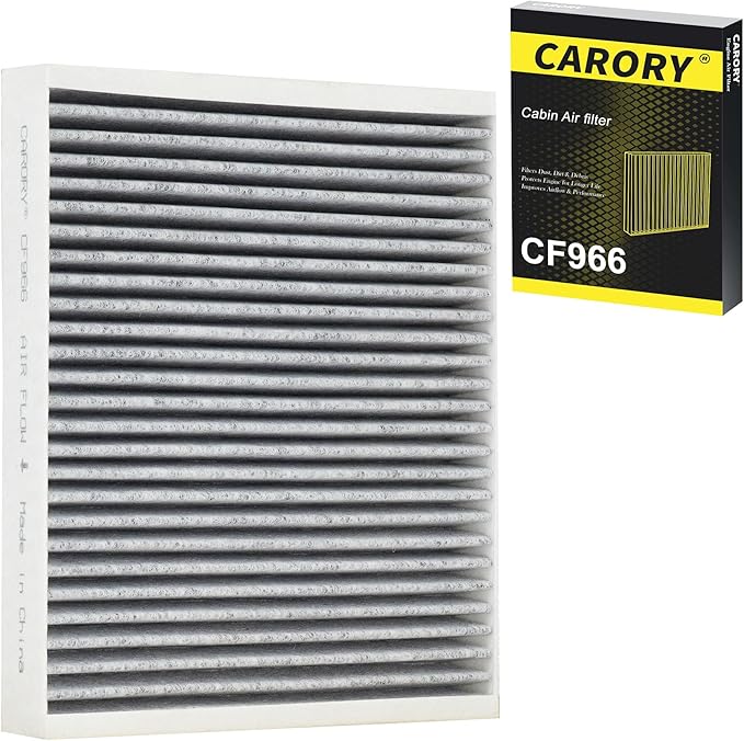 CARORY Cabin Air Filter w/Activated Carbon for Chevy, GMC, Cadillac, Buick Select Models - Silverado, Sierra, Equinox, Acadia, Blazer, Colorado, Malibu, Tahoe, Terrain, Traverse, Trailblazer and More