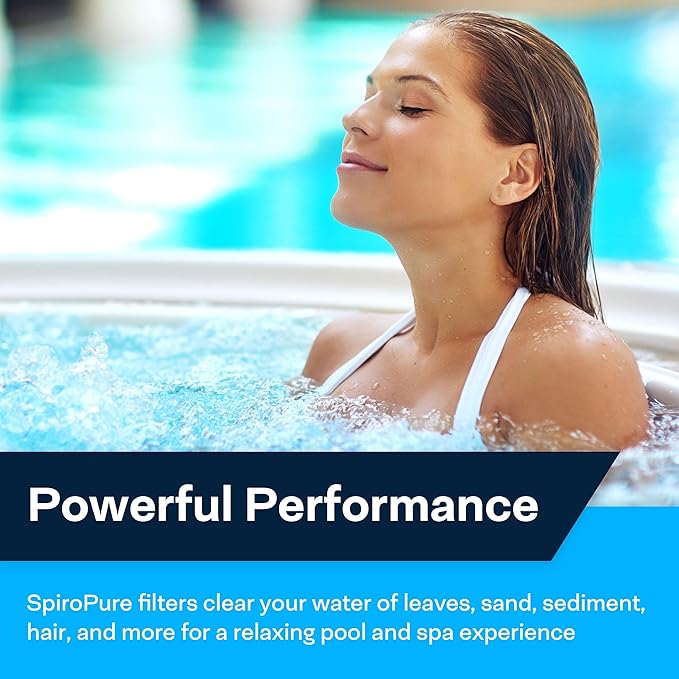 SpiroPure Replacement for Star-Clear Plus C1900 Hayward CX1900RE Pleatco PA190 PWWPC200 Unicel C-8420 Pro Clean 200 Waterway Plastics 817-0200P Hot Tub Spa Pool Filter Replacement Cartridge