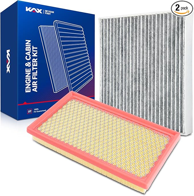 KAX Engine & Cabin Air Filter Kit, Replacement for Toyota Corolla 2019 1.8L, Mirai 2016-2020, Replace# CA12289 CF10285
