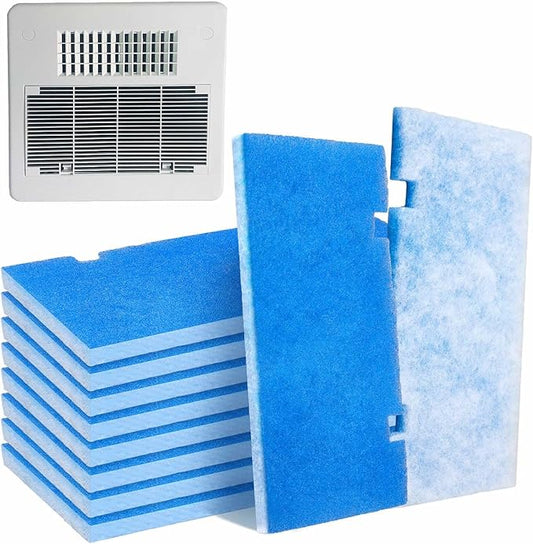 Ziliny 10 Pack RV AC Filters for Air Conditioner Vent 14 x 7.5 Inch RV Filters Replacement for Air Conditioner Vent Compatible with MERV 6 AC Filter(Rectangle with Two Notches)