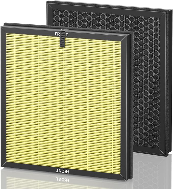 AP303 AP304 Replacement Filters, Compatible with DAYETTE AP303/ AP304/ AP305/ AP308/ AP405 Air Purifier, and for FRESHDEW AP303/ 304 Purifier, HEPA Filter with 3 Stage Filtration, 2 Pack (Pet Filter)