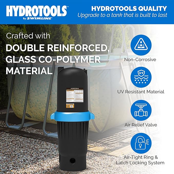 SWIMLINE HYDROTOOLS Inground Pool Cartridge Filter Tank, Sure-Flo 150 Sq Ft w/ Element