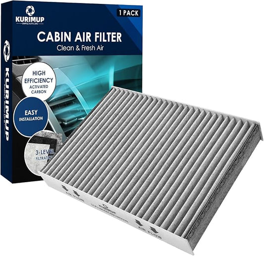 KURIMUP CF11854 Premium Cabin Air Filter with Activated Carbon,Fit for Nissan Rogue (2014-2020)/Rogue Sport (2017-2022)/Qashqai (2017-2022), All Trims