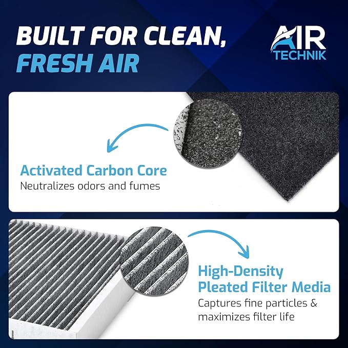 AirTechnik CF11966 Cabin Air Filter w/Activated Carbon | Fits 2013-2026 Buick Enclave, Encore GX, Cadillac Escalade, XT5, Chevy Blazer, Silverado, GMC Sierra, Yukon and Select Models - 13356916