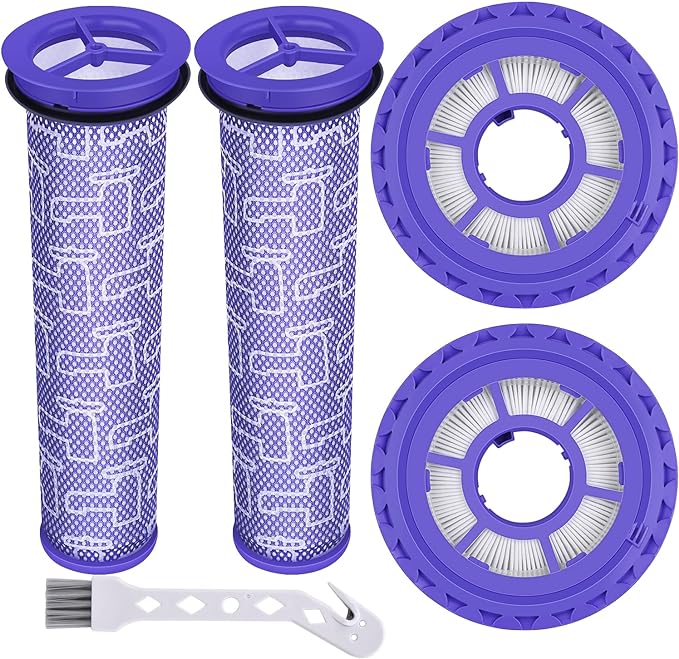Anewise Filter Replacements for Dyson DC41, DC65, DC66, UP13, UP20 Multi Floor, Ball and Animal Vacuum, 2 Post Filters & 2 Pre Filters, Replaces Part # 920769-01 & 920640-01