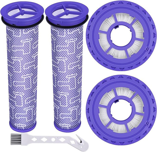 Anewise Filter Replacements for Dyson DC41, DC65, DC66, UP13, UP20 Multi Floor, Ball and Animal Vacuum, 2 Post Filters & 2 Pre Filters, Replaces Part # 920769-01 & 920640-01